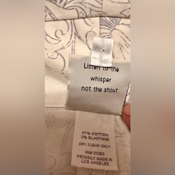 Spirit House Blue Gray Ivory Coat Size Small - Picture 9 of 10